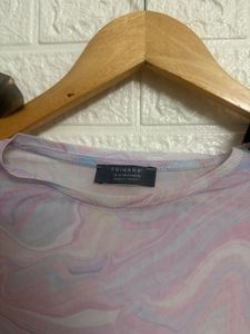 Trendy Marble Mesh Top