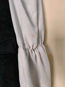 Black And White Long Sleeves Dress