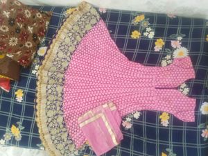 Pink Embroidered Anarkali Suit