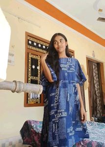 New Trendy Party Wear Newspaper Print Dress