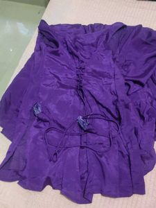 anayna Purple Kurta With Skirt Set