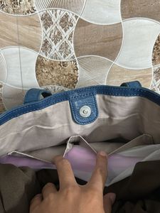Fossil Blue Tote Bag