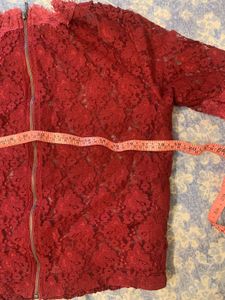 Red Lace Top