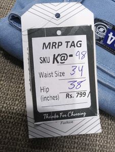 K@98 Size-34 (Sale) Latest Ladies high waist Jeans