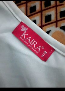 White &amp; Blue Maxi Dress