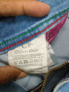 Calvin Klein Stylish Light Wash Denim Jeans