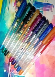 Flair Glitter Gel Pen Set Of 10 Colors