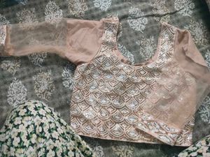 lehnga peach