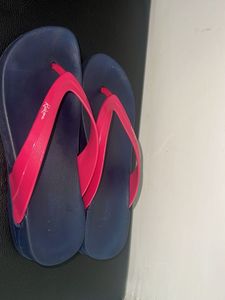 Pink &amp; Navy Flip Flops