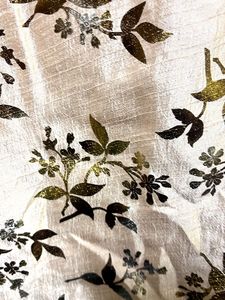 Elegant Floral Foil Print Gown
