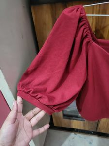 Sexy Maroon Crop Top