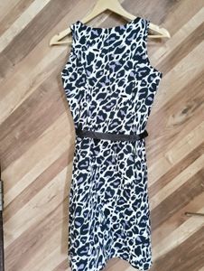 Animal Print Sleeveless Dress