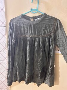 Elegant Olive Green Top