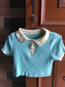 Cute Cropped Polo Top