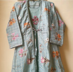 Kurti With Over Coat