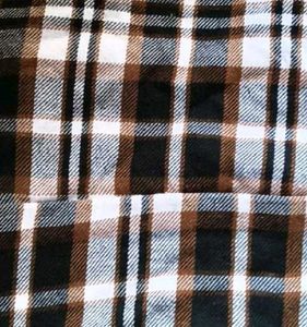 Trendy Brown &amp; Black Checkered Crop Top