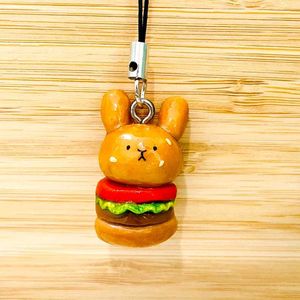 Kawaii Bunny Burger Charms🍔🐰