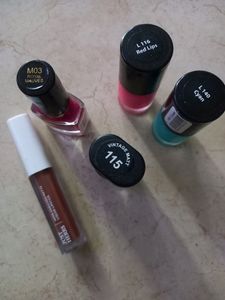 Just Herbs Lipstick And Nail Polish Combo