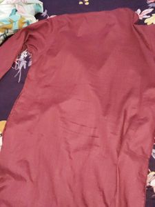 Maroon Kurta