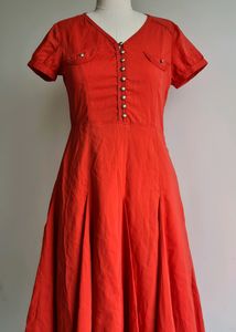Korean Flared Dress, Lighter In Real