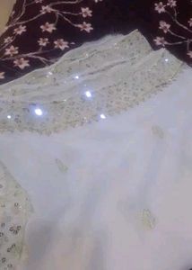 Elegant White Anarkali Suit