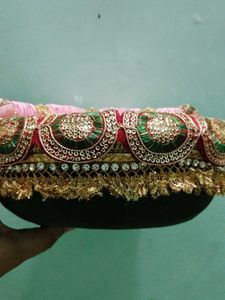 Decorative Pink Pooja Chowki
