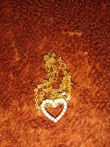 Gold Heart Pendant Necklace