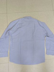 Men&#39;s Blue Checked White Shirt