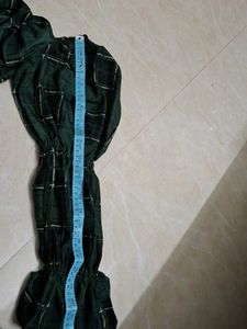 Green Plaid Crop Top