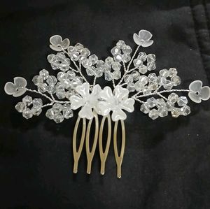 Elegant Crystal Hair Combs - Set of 2