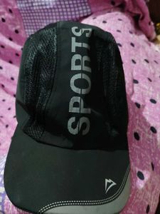 Black SPORTS Running Hat