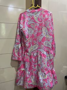 Paisley Print Tiered Dress