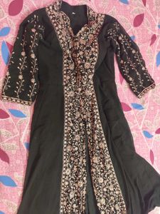 Elegant Dark Green Fully Embroidered Set