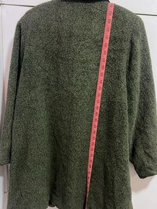 Green Wool Blend Coat