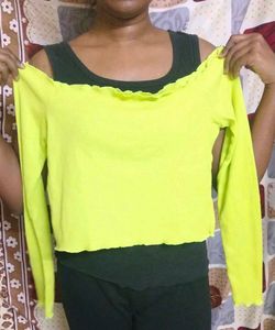 Neon Green Crop Top
