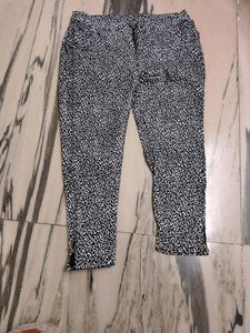 Cheetah Print Velvet Jeans