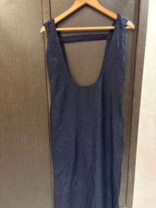 Navy Maxi Dress with Blouse