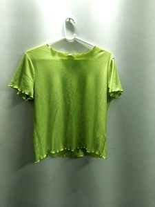Light Green Crop Top