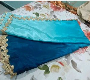 BRAND NEW DESIGNER SAREE WITH ATTACH BLOUSE PIECE