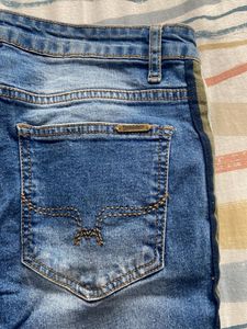 striped skinny jeans worn once