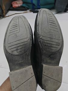 Bata Black Leather Slip-On Dress Shoes