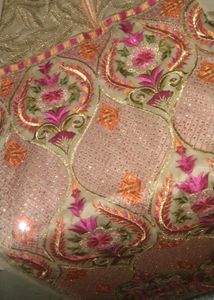 Cream &amp; Gold Dupatta