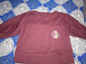 Burgundy Textured Top
