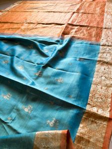 Pure Silk Kanjivaram Blue Lagoon
