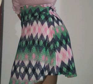 Multicolored Short Skirt