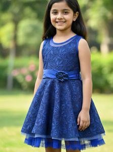 Elegant Blue Party Dress