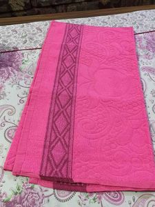 Bright Pink Cotton Towel Set