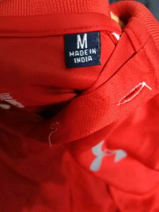 Under Armour Red Polo Shirt - Size M