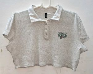 H&amp;M Cropped Polo Shirt