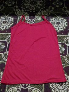 Red Sleeveless Tank Top
